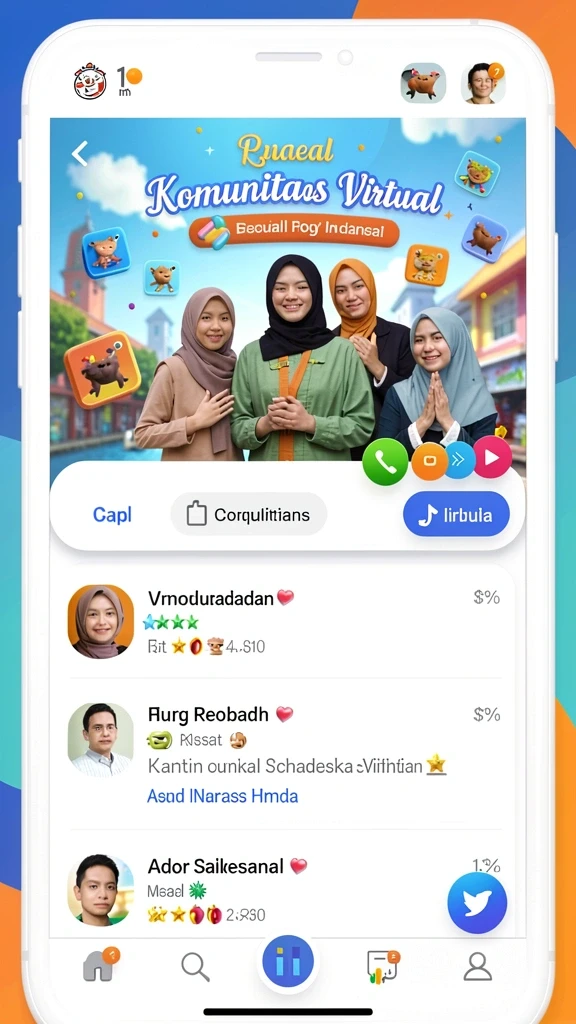Kustomisasi karakter yang kreatif dan unik.