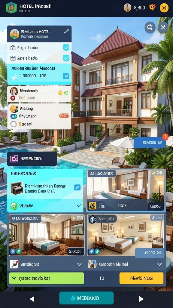 Menu pilihan karakter yang variatif dan seru.