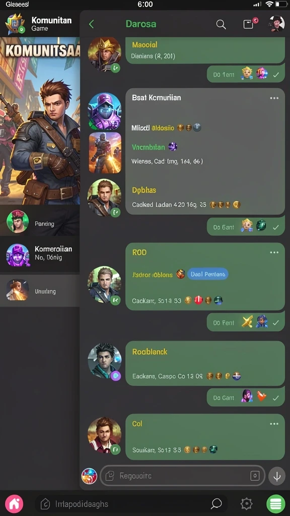 Tangkapan layar menampilkan karakter unik dalam game.