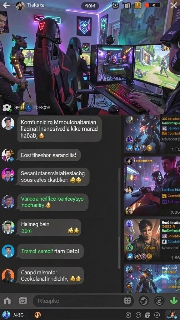 Tampilan utama permainan yang menarik dan penuh warna.