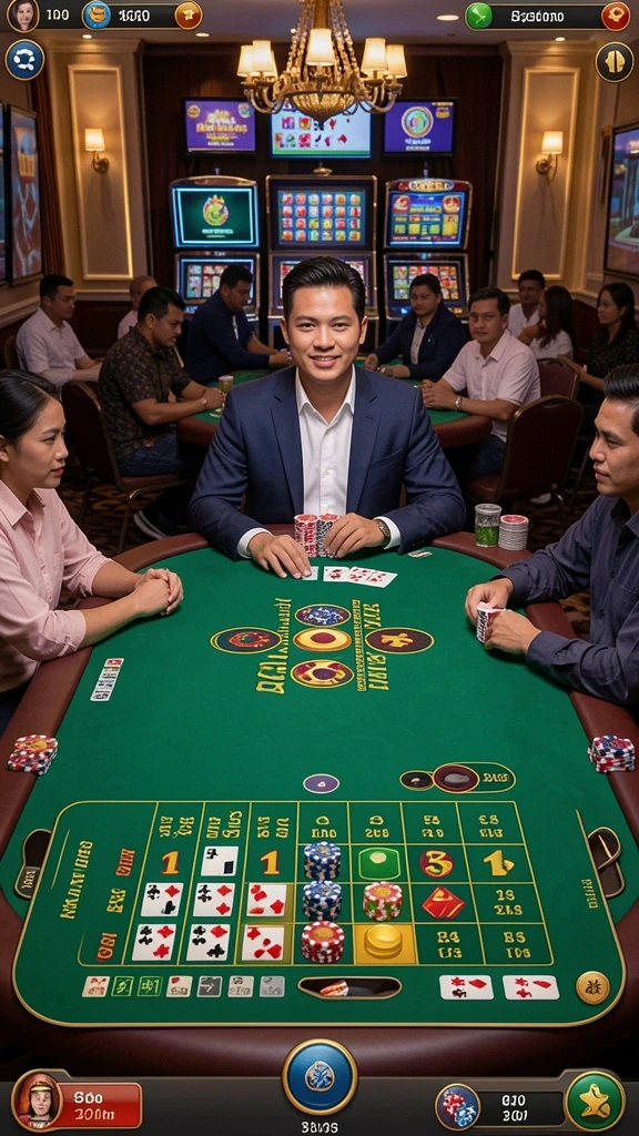 Tangkapan layar menampilkan karakter dengan kostum unik.