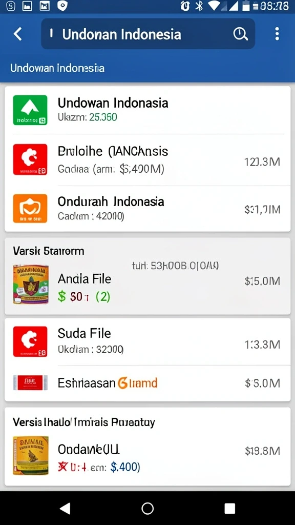 Daftar permainan yang bervariasi dan menarik.
