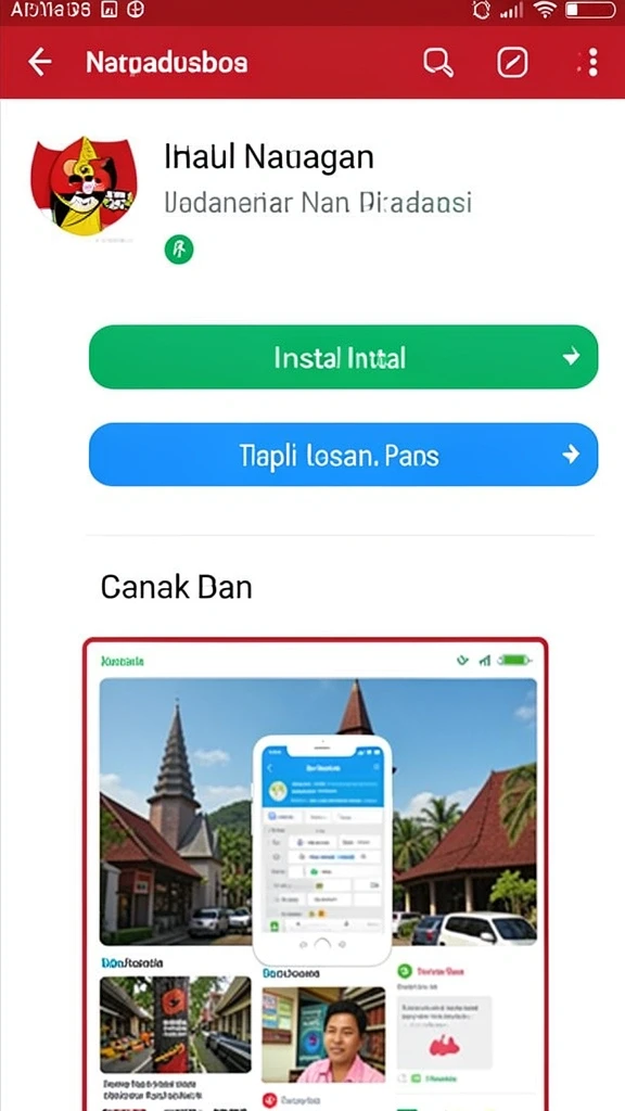Tampilan menu utama yang menarik dan intuitif.