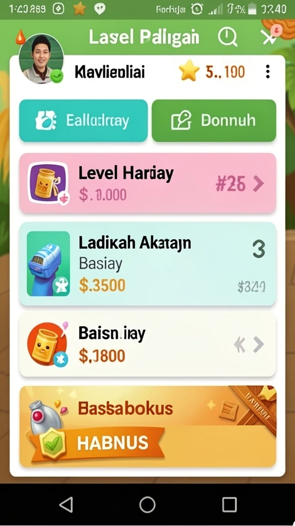 Banyak variasi permainan yang menyenangkan dan adiktif.