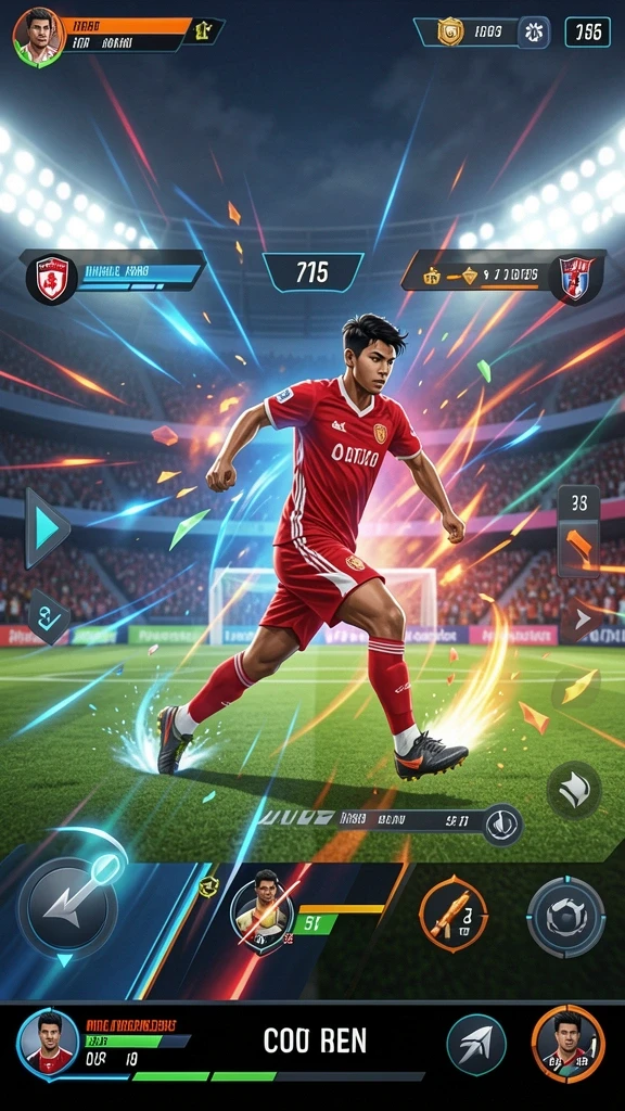Screenshot dari mode pertempuran yang mendebarkan.