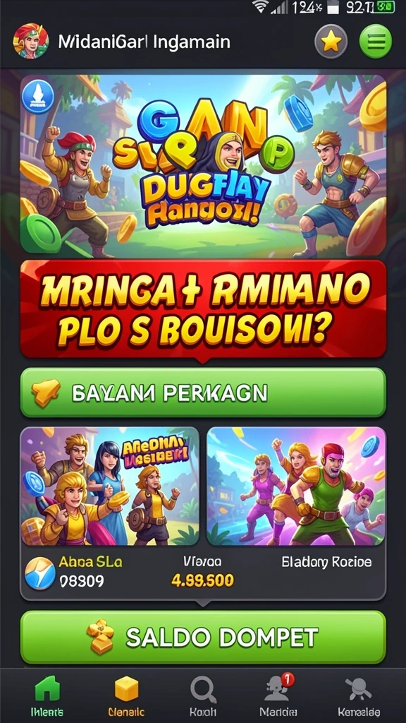 Tampilan antarmuka JEJUSLOT yang menarik.