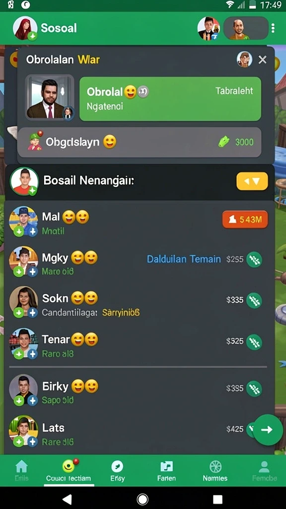 Screenshot ketiga menampilkan tantangan seru yang harus diselesaikan oleh pemain.
