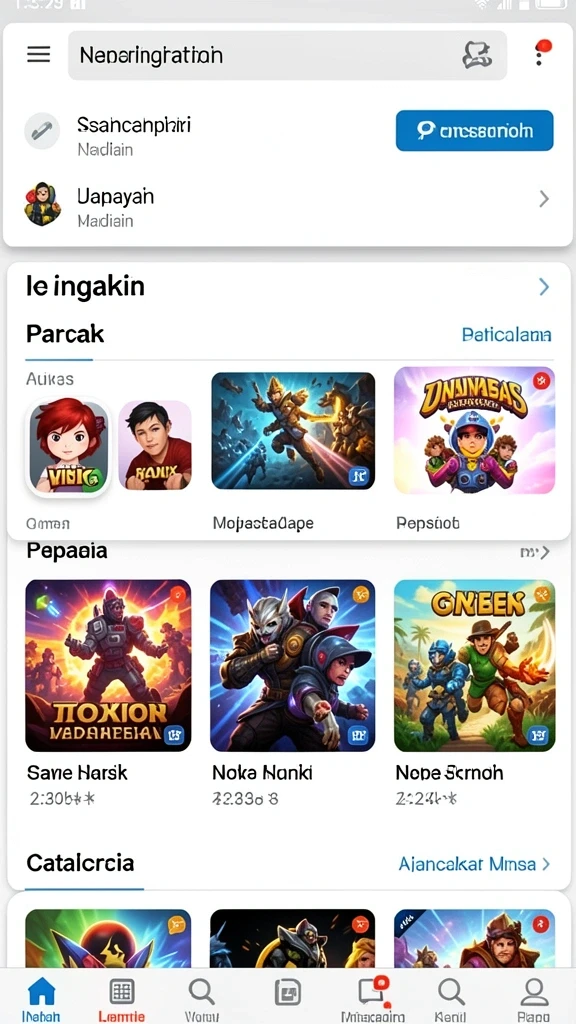 Layar permainan dengan fitur bonus yang menarik.