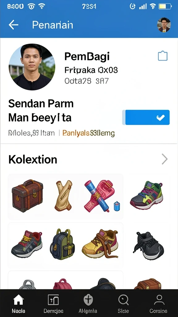 Tampilan grafis yang menawan dalam permainan.