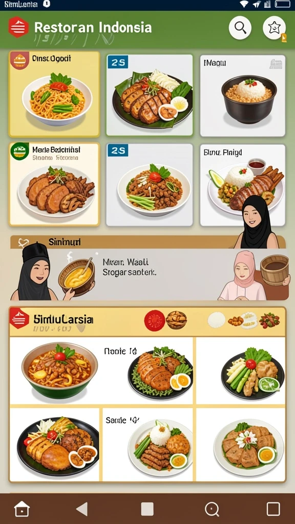 Tampilan antarmuka yang bersih dan menarik.