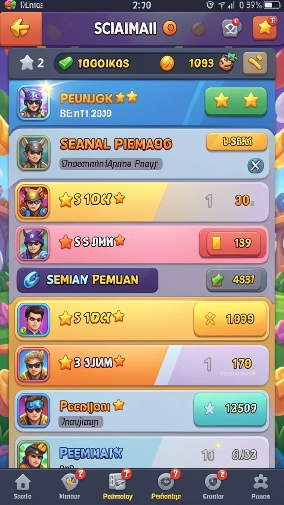 Tantangan tingkat tinggi yang menanti para pemain.