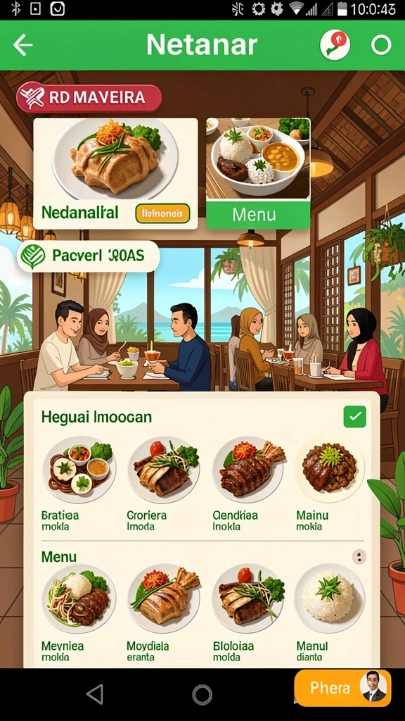 Tampilan antarmuka permainan yang menarik dan mudah digunakan.