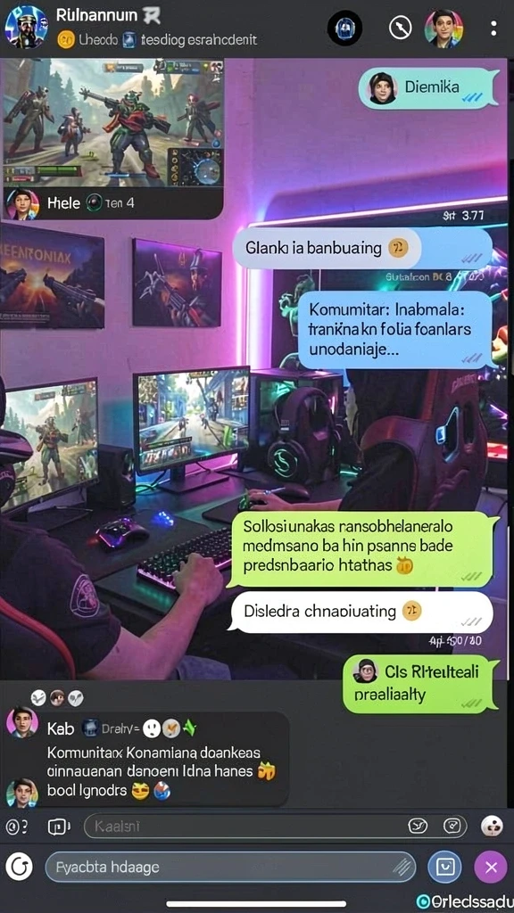 Tampilan utama aplikasi dengan pilihan permainan.