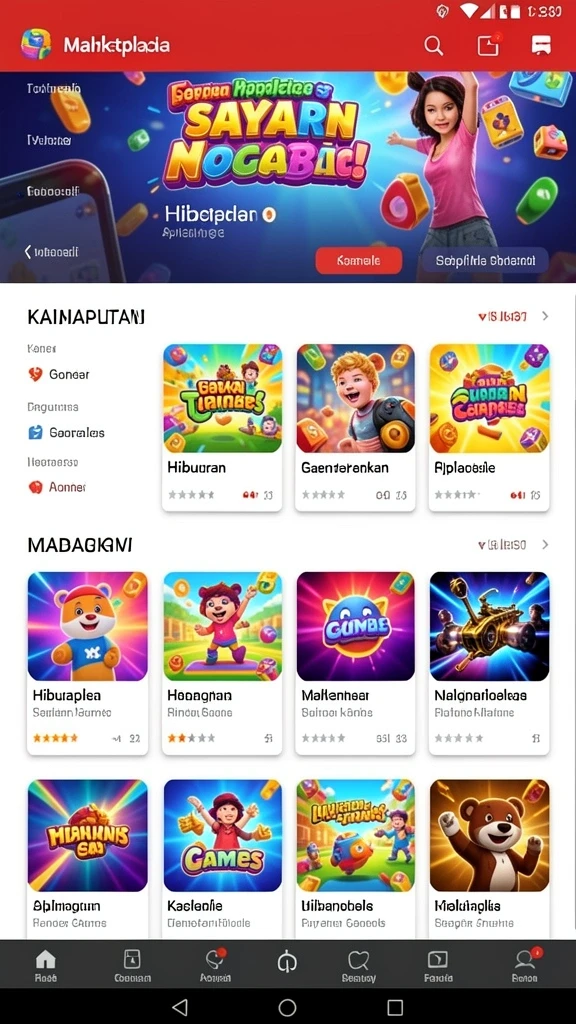 Beragam pilihan game seru dalam MERIAH4D.