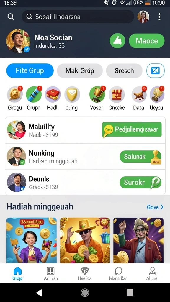 Screenshot menampilkan karakter utama dalam petualangan.