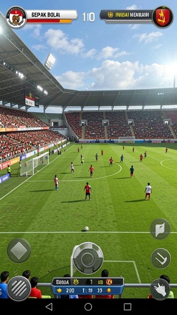 Screenshot dari level baru yang menantang dan menarik.