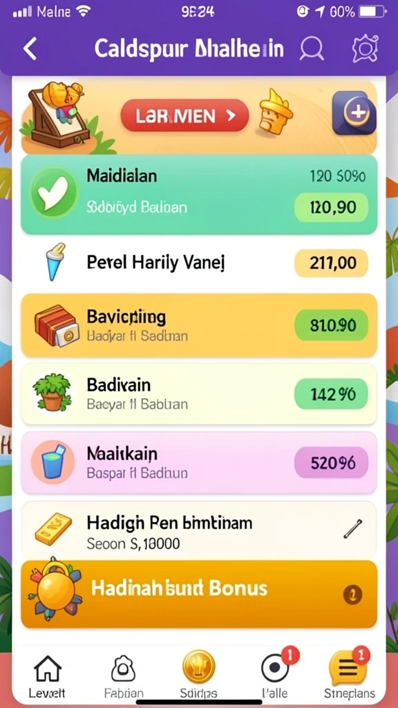 Karakter unik dengan kemampuan berbeda-beda.