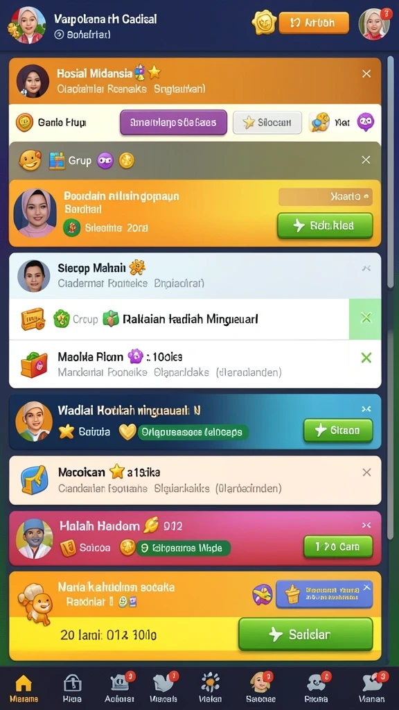 Tantangan yang seru dan bervariasi di setiap level.