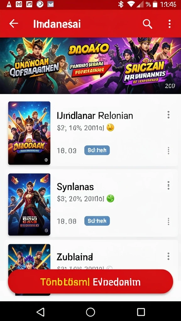 Beragam variasi permainan yang mengasyikkan.