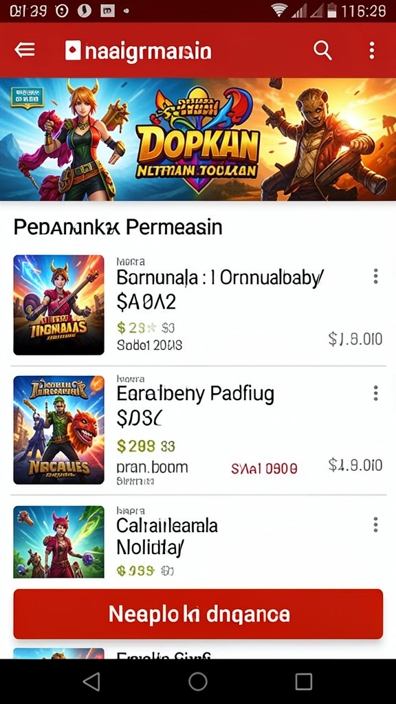 Tampilan antarmuka yang intuitif dan menarik.